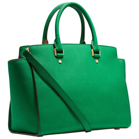 michael kors palm green selma bag|Michael Kors selma medium satchel.